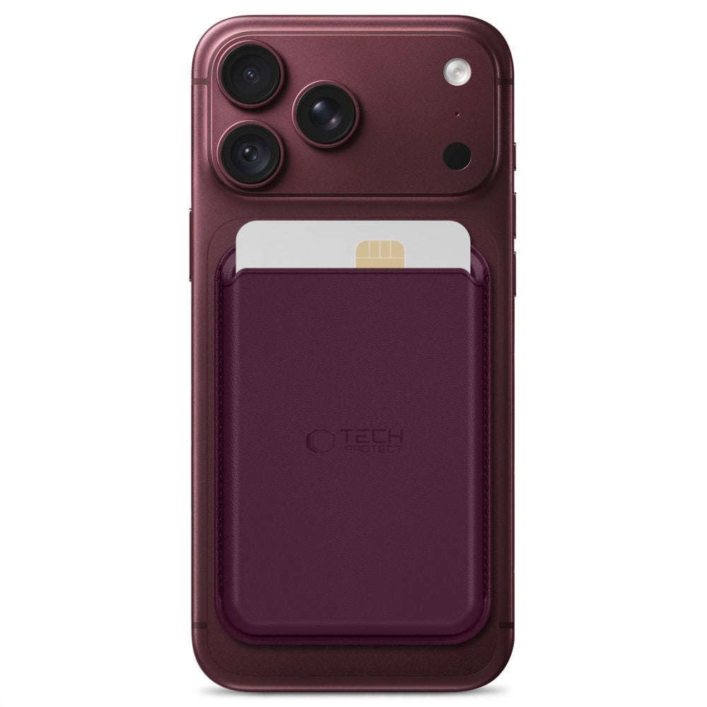 Tech-Protect CH01 MagWallet MagSafe Magnetic Wallet for phone - burgundy_1