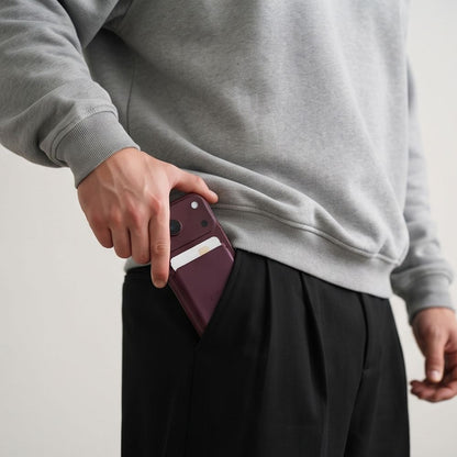 Tech-Protect CH01 MagWallet MagSafe Magnetic Wallet for phone - burgundy_5