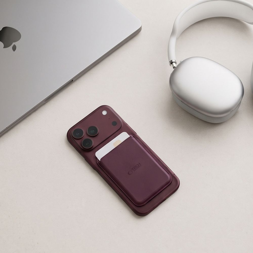 Tech-Protect CH01 MagWallet MagSafe Magnetic Wallet for phone - burgundy_6