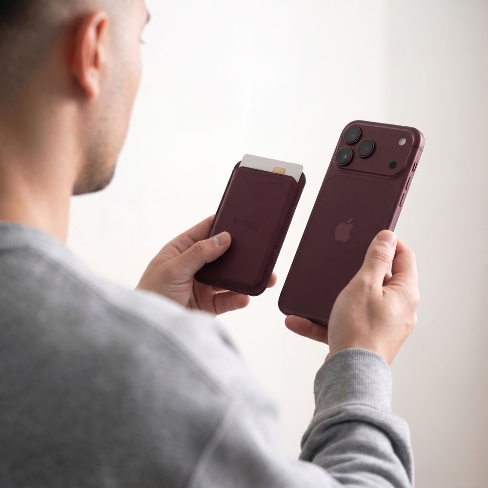 Tech-Protect CH01 MagWallet MagSafe Magnetic Wallet for phone - burgundy_8