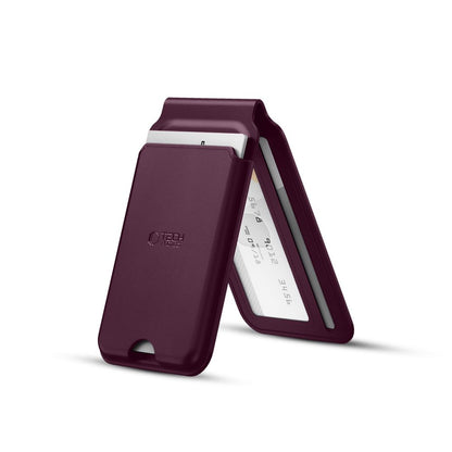 Tech-Protect MagWallet Stand MagSafe Magnetic Phone Wallet - Burgundy_2