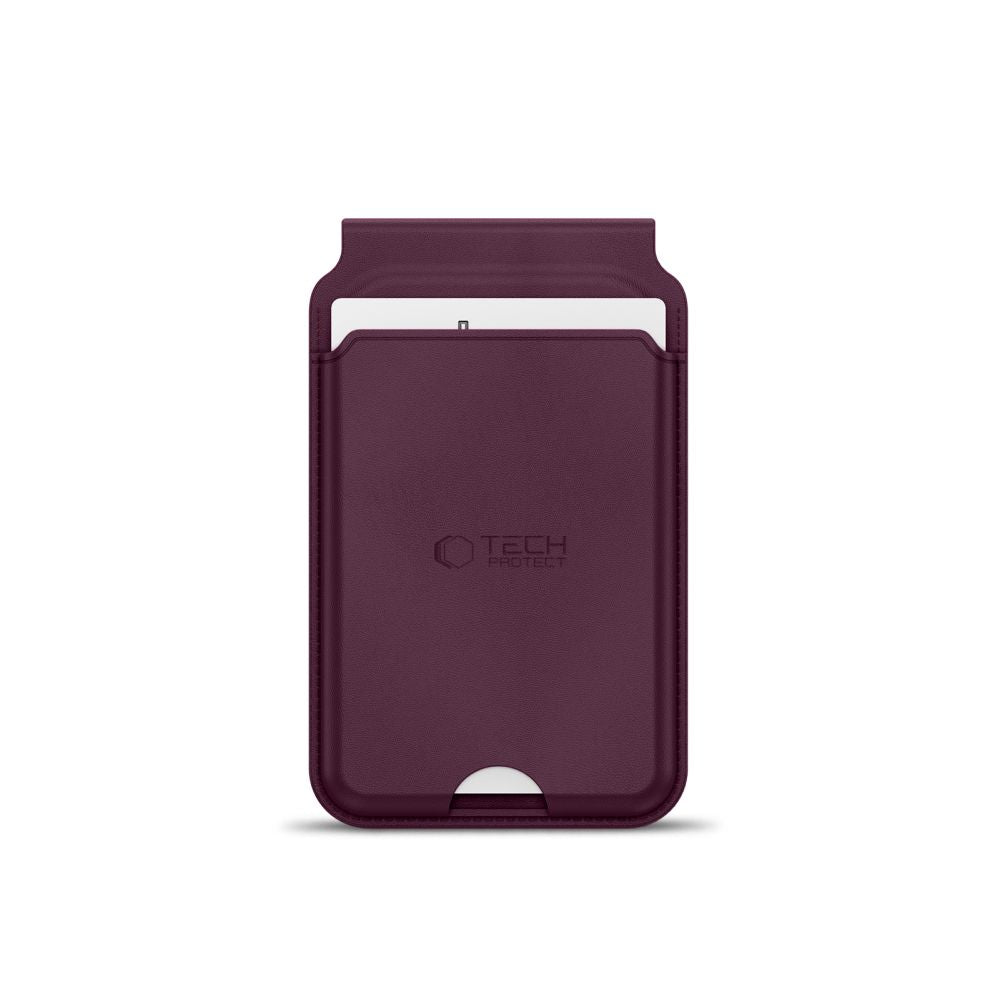 Tech-Protect MagWallet Stand MagSafe Magnetic Phone Wallet - Burgundy_3