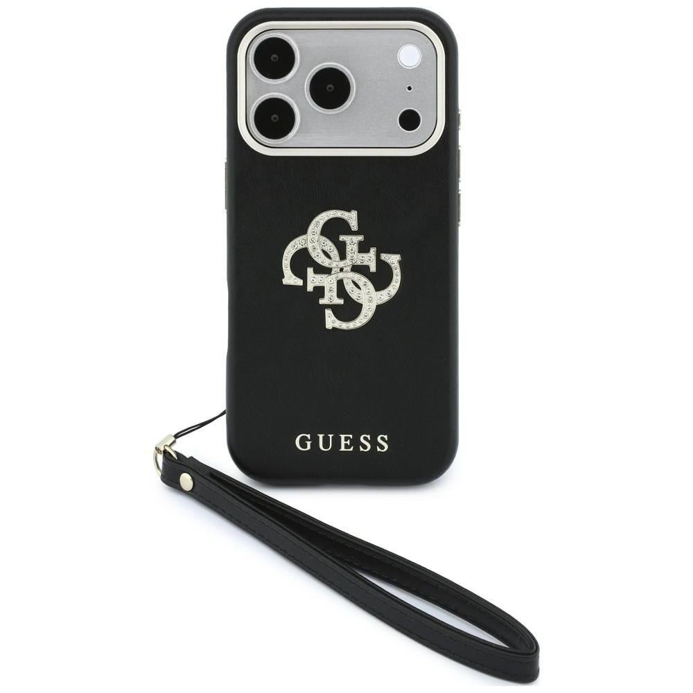 Etui Guess Smooth & Big Strass Logo & Strap do iPhone 18 Pro / 17 Pro czarny_0