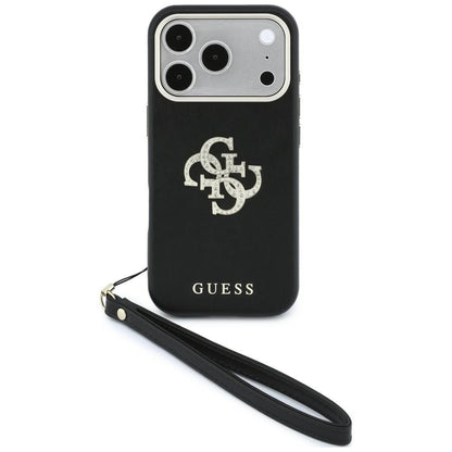 Etui Guess Smooth & Big Strass Logo & Strap do iPhone 18 Pro / 17 Pro czarny_0