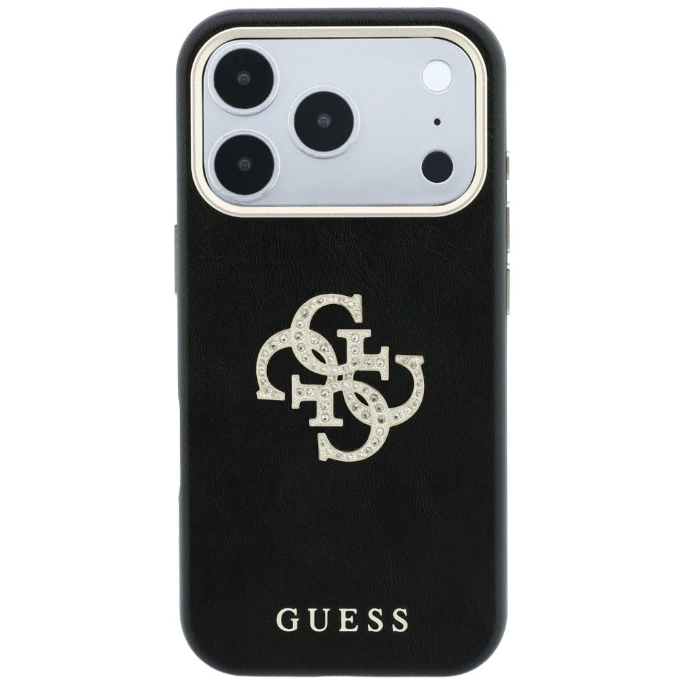 Etui Guess Smooth & Big Strass Logo & Strap do iPhone 18 Pro / 17 Pro czarny_3