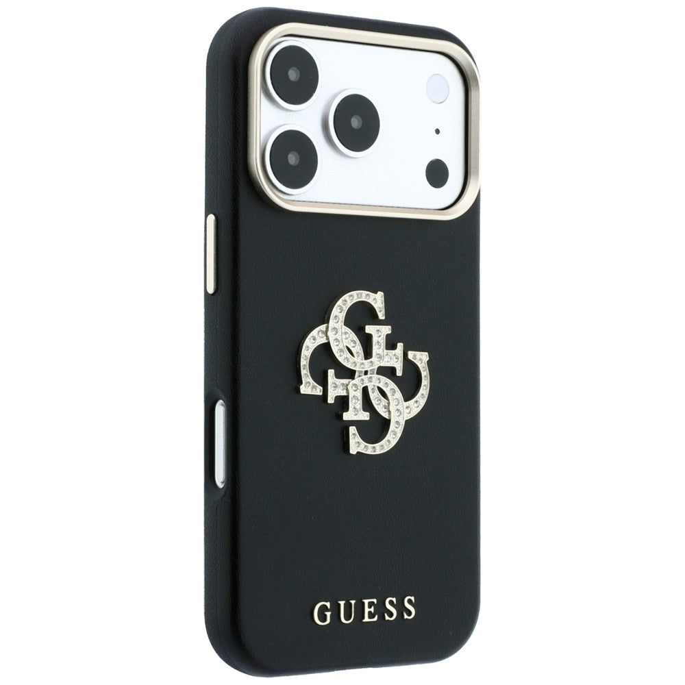 Etui Guess Smooth & Big Strass Logo & Strap do iPhone 18 Pro / 17 Pro czarny_4