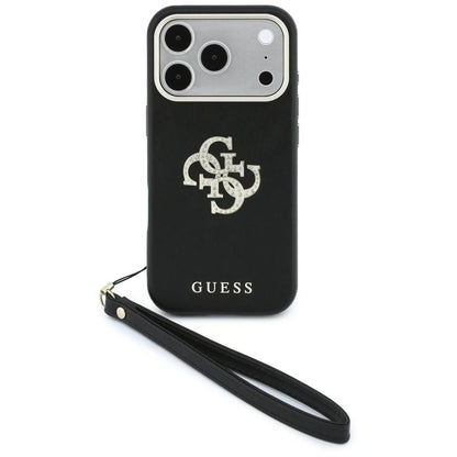 Etui Guess Smooth & Big Strass Logo & Strap do iPhone 18 Pro Max / 17 Pro Max czarny_0