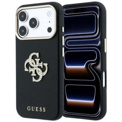 Etui Guess Smooth & Big Strass Logo & Strap do iPhone 18 Pro Max / 17 Pro Max czarny_1