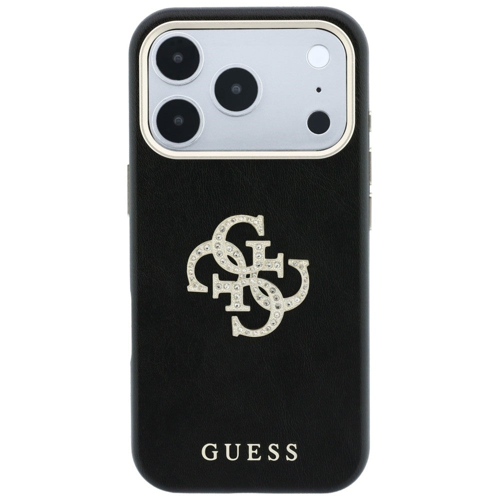 Etui Guess Smooth & Big Strass Logo & Strap do iPhone 18 Pro Max / 17 Pro Max czarny_3