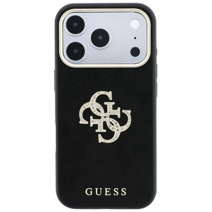 Etui Guess Smooth & Big Strass Logo & Strap do iPhone 18 Pro Max / 17 Pro Max czarny_3