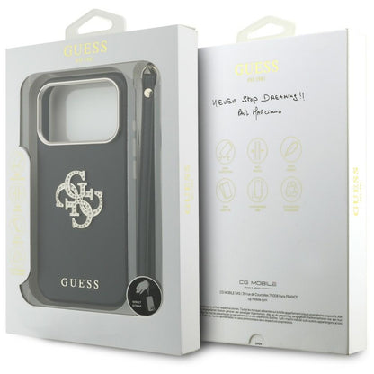 Etui Guess Smooth & Big Strass Logo & Strap do iPhone 18 Pro Max / 17 Pro Max czarny_7