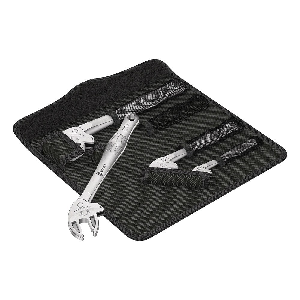 WERA 6004 Joker 4 Set 1/ Chave de Grifo autoajustável/ Conjunto em Preto/ Ferramenta Profissional_0