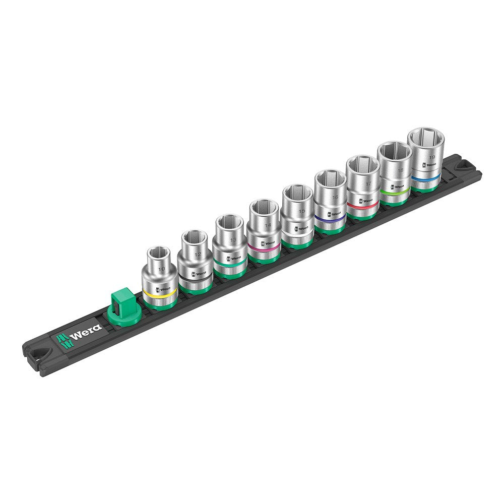 Conjunto de Chaves de Boca WERA / Preto / C 4 Zyklop Steckschlüsseleinsatz-Satz 1/2"_0