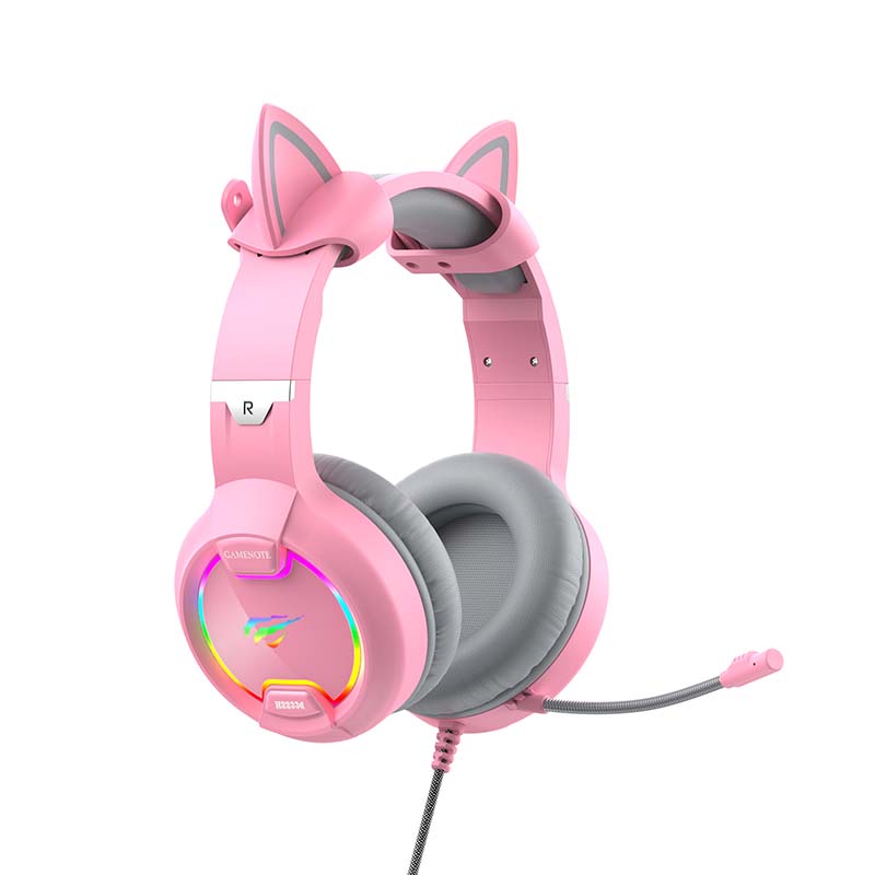 Gaming headphones Havit GAMENOTE H2233d  RGB (pink)_3