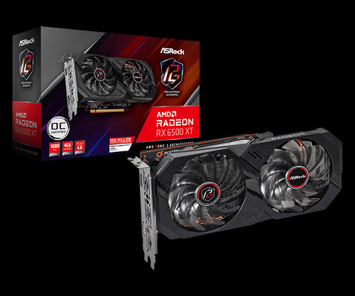 Asrock Phantom Gaming RX 6500 XT 4GB OC AMD Radeon RX 6500 XT GDDR6_0