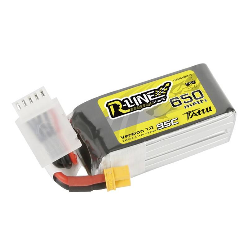 Battery  Tattu R-Line 650mAh 14,8V 95C 4S1P XT30_1