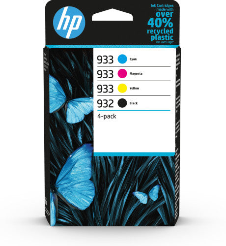 HP 932 Black/933 Cyan/Magenta/Yellow 4-pack Original Inks cartucho de tinta 4 pieza(s) Rendimiento estándar Negro, Cian, Magenta, Amarillo_0