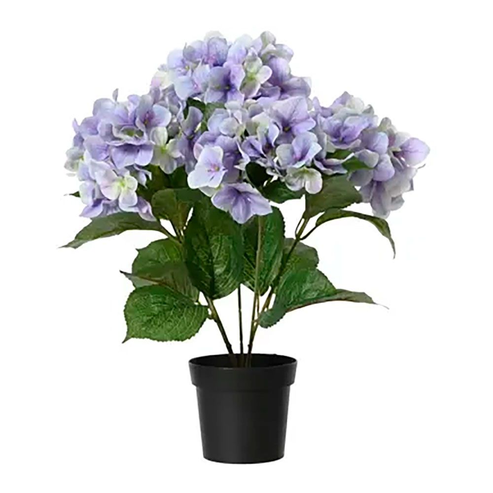 Vaso de hortÃªnsias artificiais lilÃ¡s, Ã¸28 x 46 cm_0