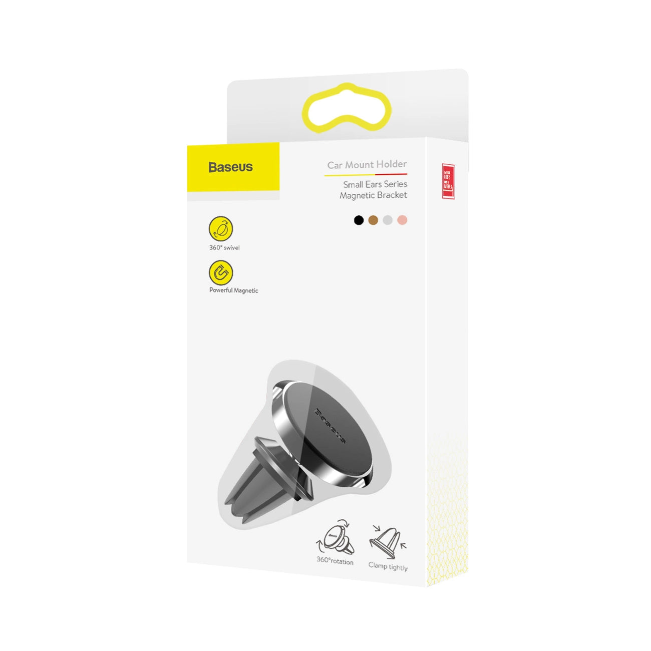 Baseus Small Ears Series SUER-A01 magnetic car air vent holder - black_11
