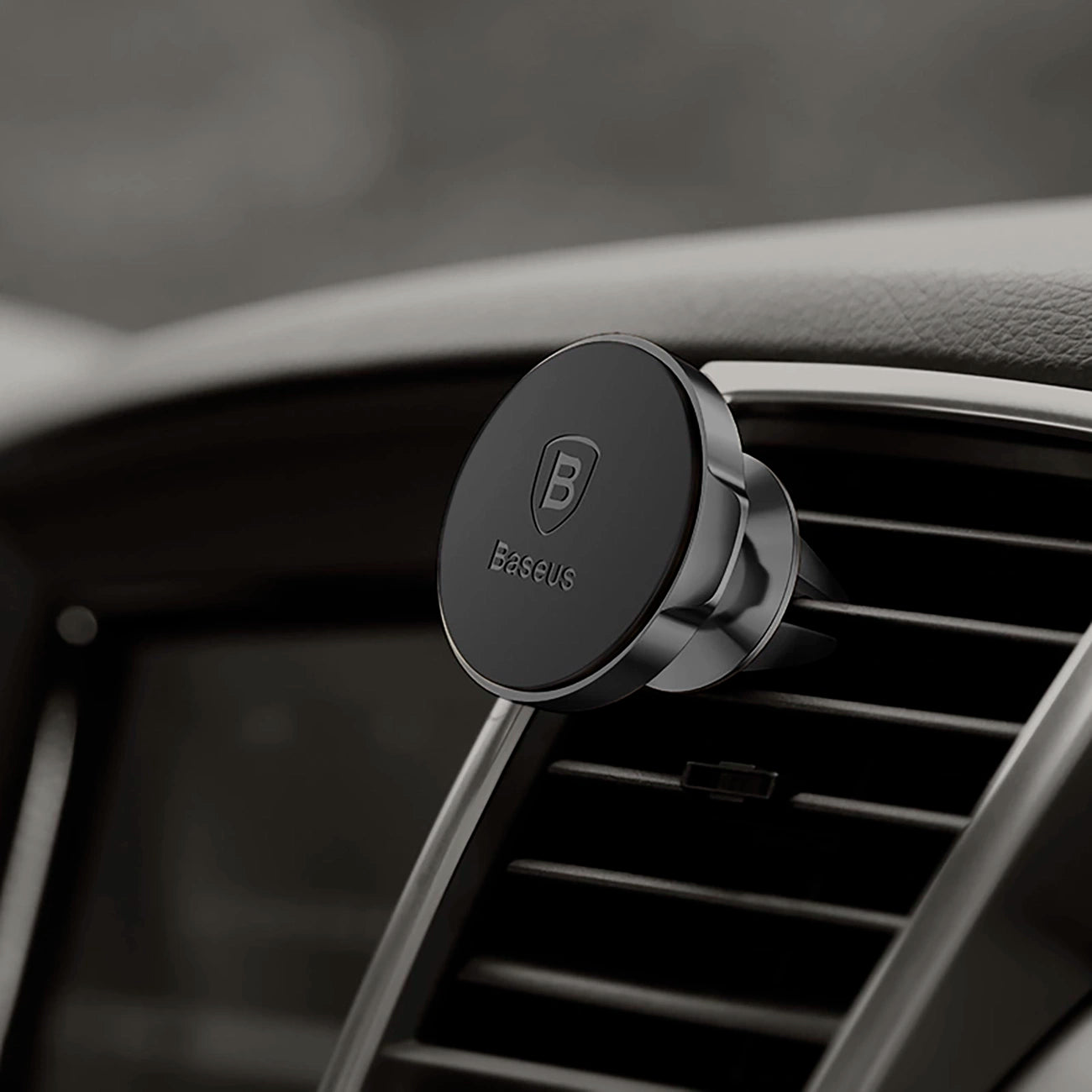 Baseus Small Ears Series SUER-A01 magnetic car air vent holder - black_16