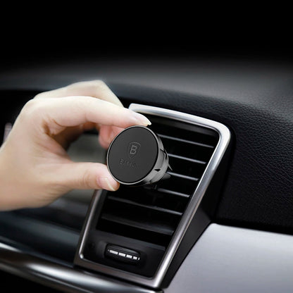 Baseus Small Ears Series SUER-A01 magnetic car air vent holder - black_17