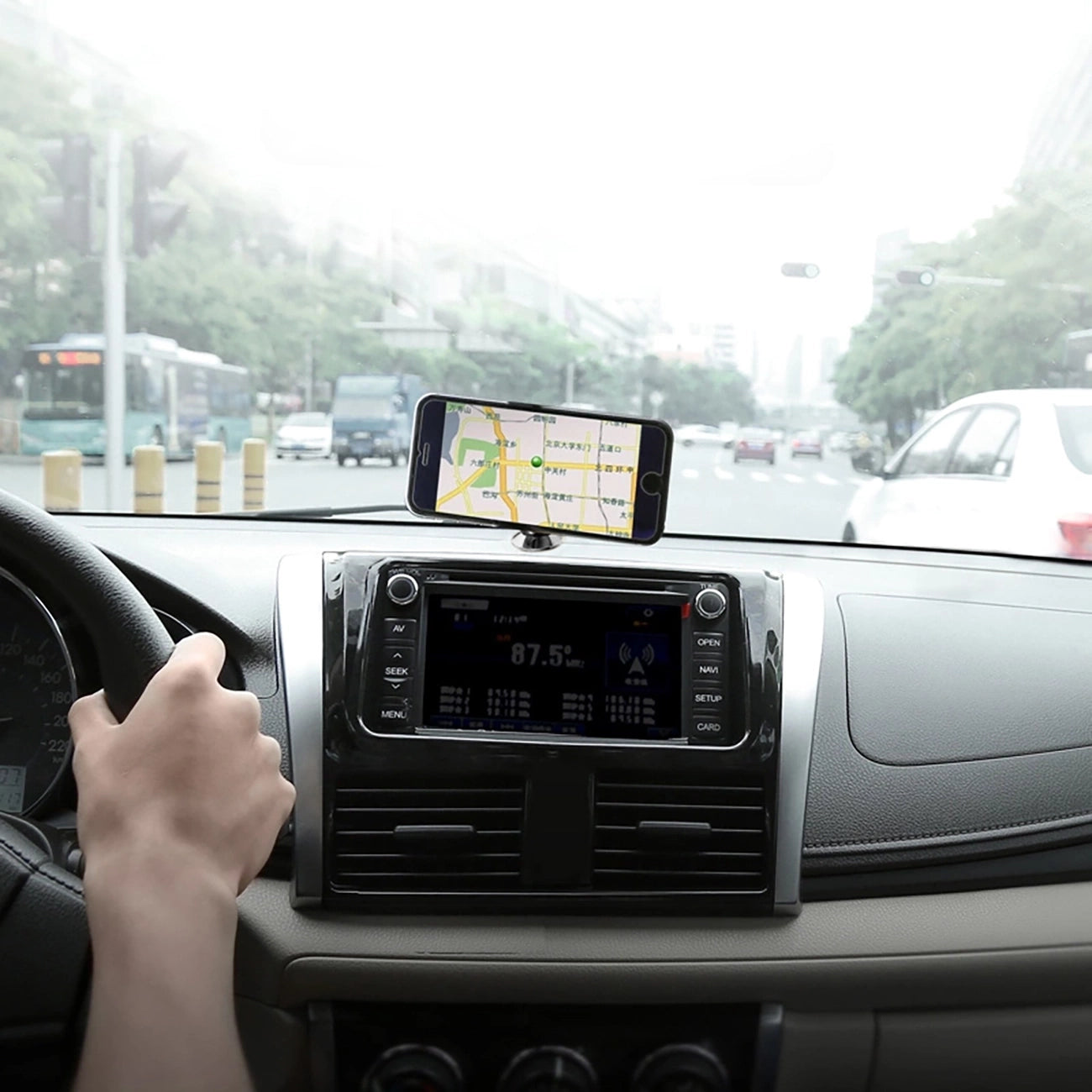 Baseus Small Ears Series SUER-B01 magnetic car dashboard holder - black_15