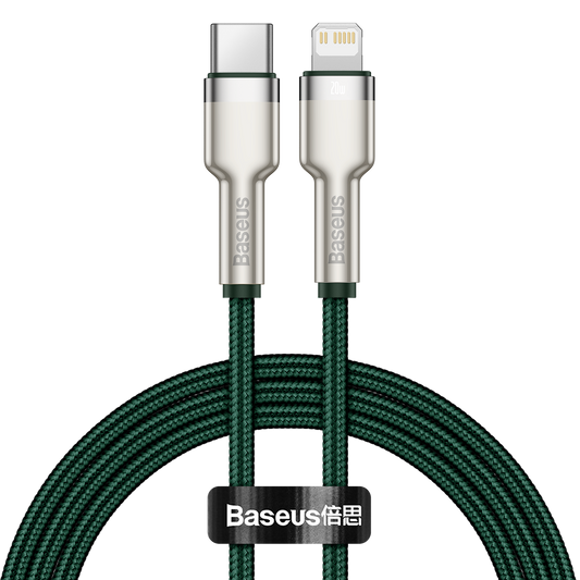 USB-C cable for Lightning Baseus Cafule, PD, 20W, 1m (green)_0