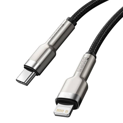USB-C cable for Lightning Baseus Cafule, PD, 20W, 0,25m (black)_3
