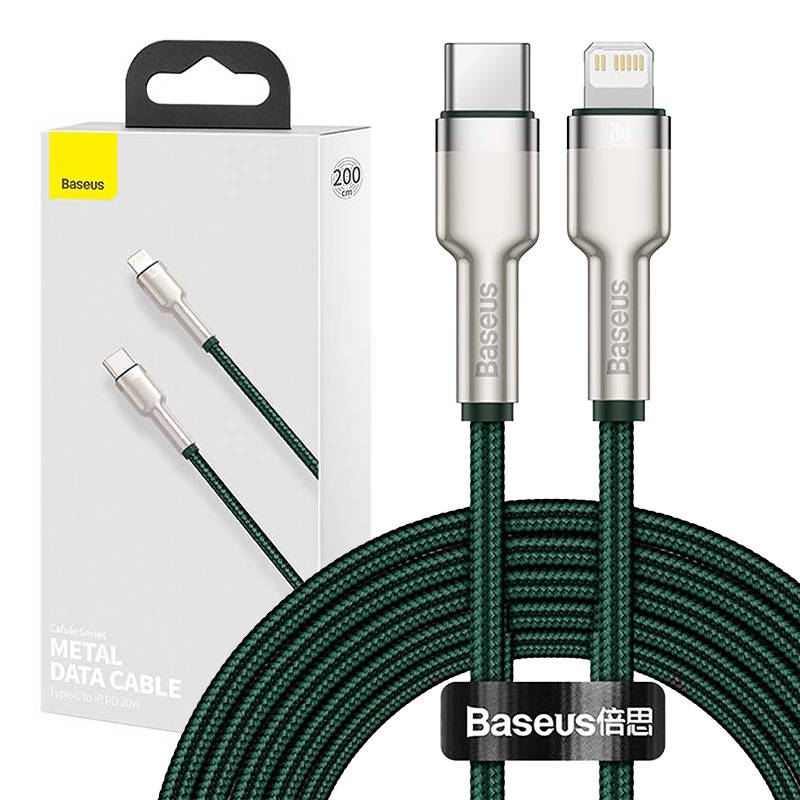 Baseus USB-C cable for Lightning 2m (green)_0