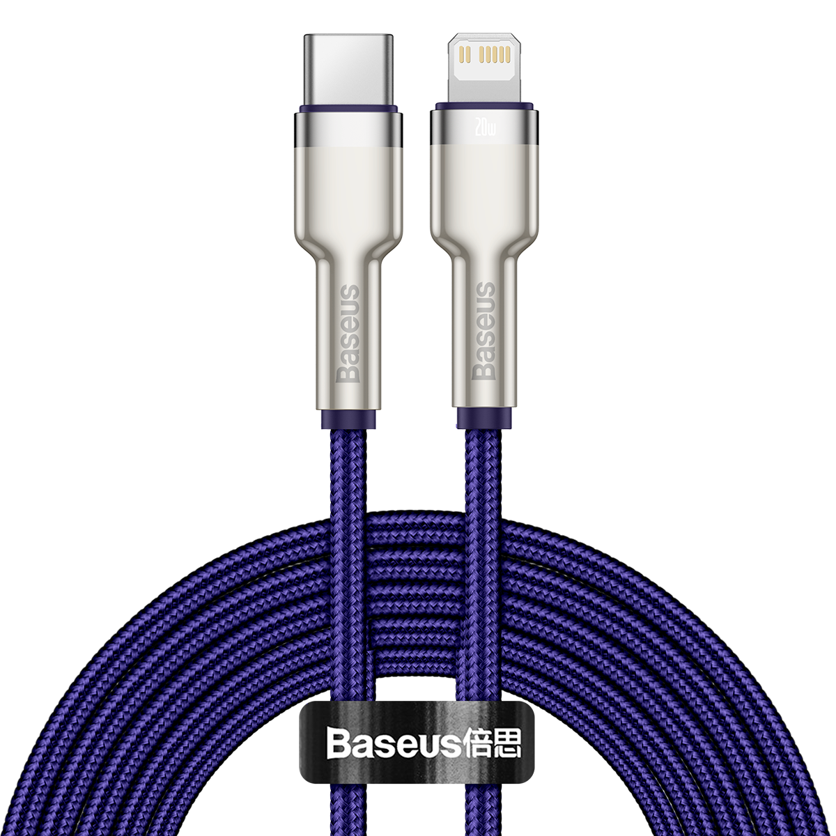 Baseus Cafule Series USB-C cable for Lightning, 20W, 2m (purple)_1