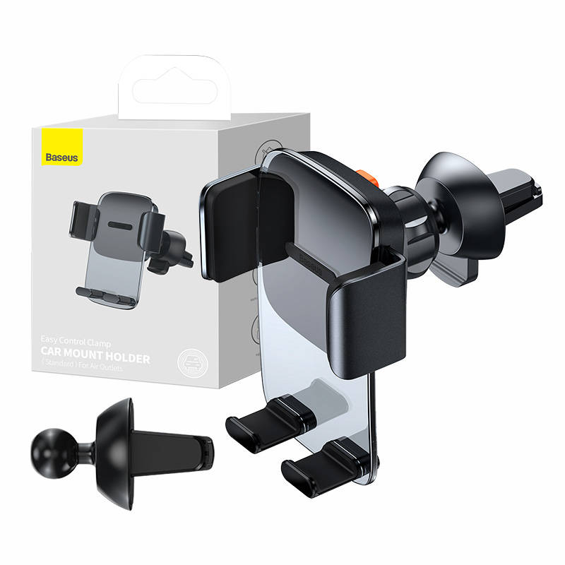 Baseus Easy Control Clamp car holder for grid (black)_0