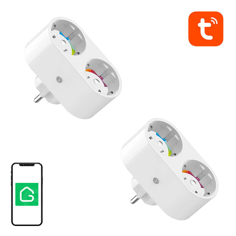 Dual smart plug WiFi Gosund SP211 (2-pack) 3500W Tuya_0