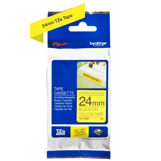 Fita Laminada 24mm - TZE-S651 - BROTHER / Azul_0