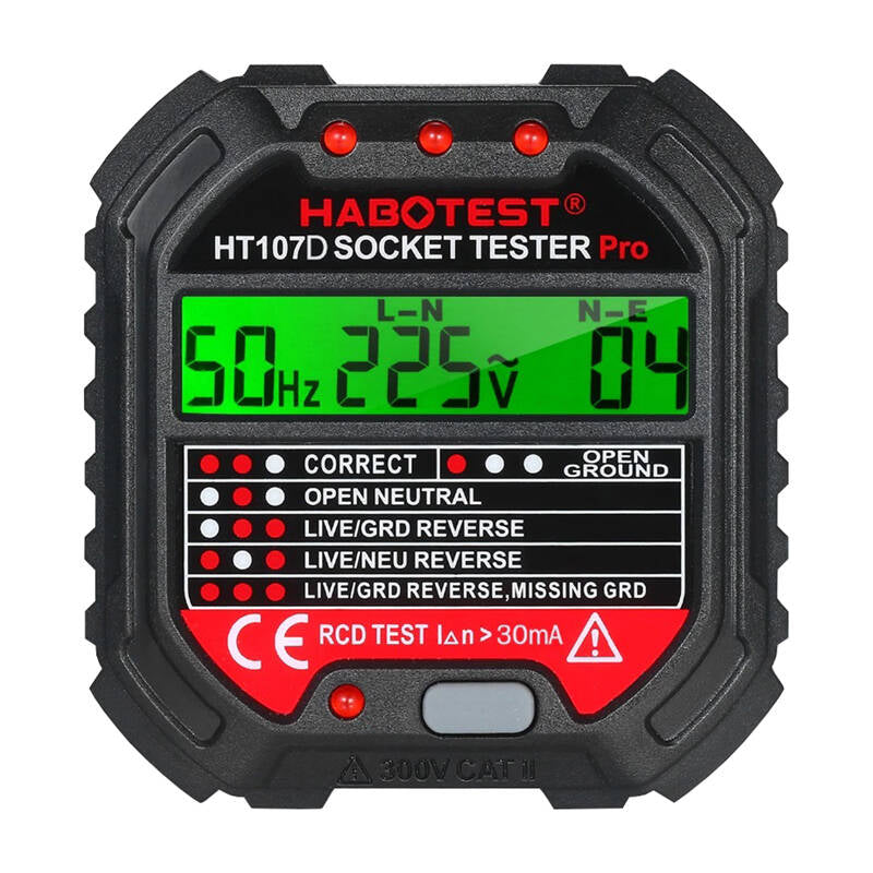 Socket tester with digital display Habotest HT107D_0