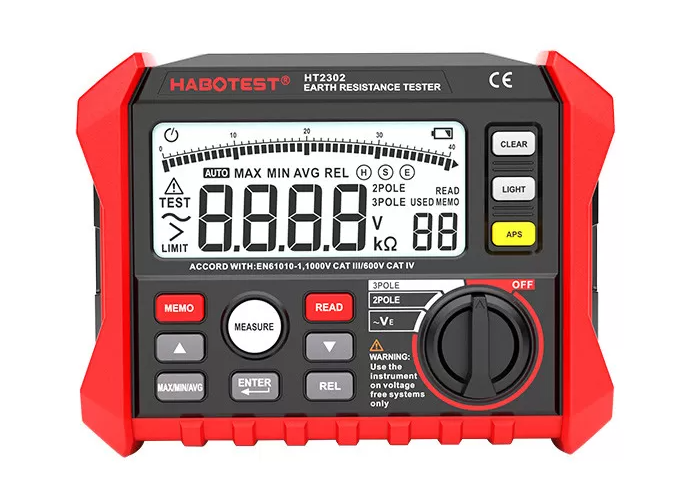 Habotest HT2302 Digital Earth Resistance Tester_0