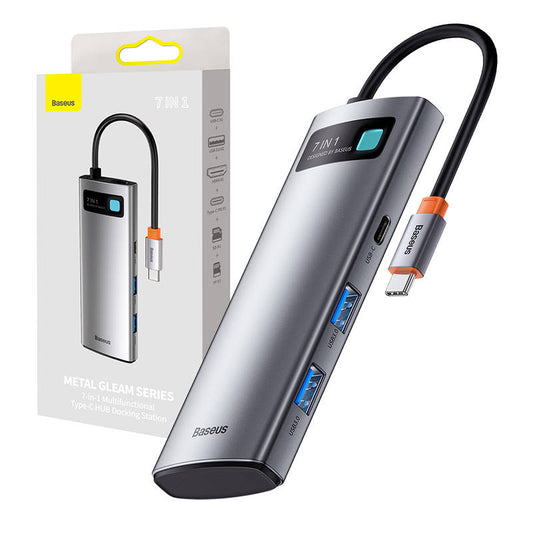 Baseus Hub Adapter 7in1 USB-C to 2x USB 3.0 + HDMI + USB-C PD_0