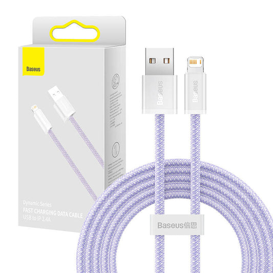 Baseus Dynamic cable USB to Lightning, 2.4A, 2m (Purple)_0