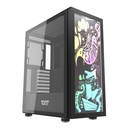 Computer Case Darkflash DK210 Graffiti (black)_0