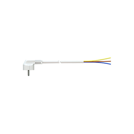 Cabo com ficha tipo f 1,5m 3x1.5mm 4,8mm 16a 250v t/tl branco. solera 7000/1,5_0