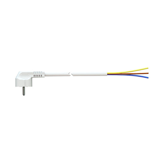 Cabo com ficha tipo f 3m 3x1.5mm 4,8mm 16a 250v t/tl branco. solera 7000/3_0