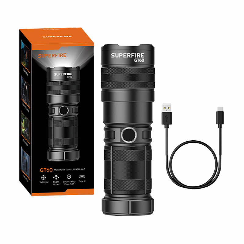 Flashlight Superfire GT60, 2600lm, USB-C_0