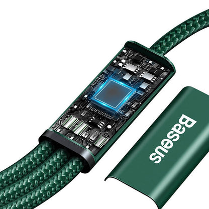 Baseus Rapid Series 3in1 USB-C - USB-C / Lightning / micro USB cable 20W PD 1.5m - green_7