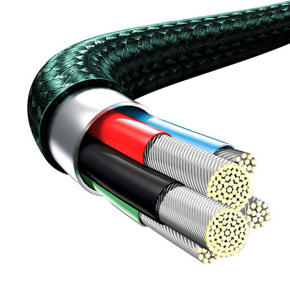 Baseus Rapid Series 3in1 USB-C - USB-C / Lightning / micro USB cable 20W PD 1.5m - green_9