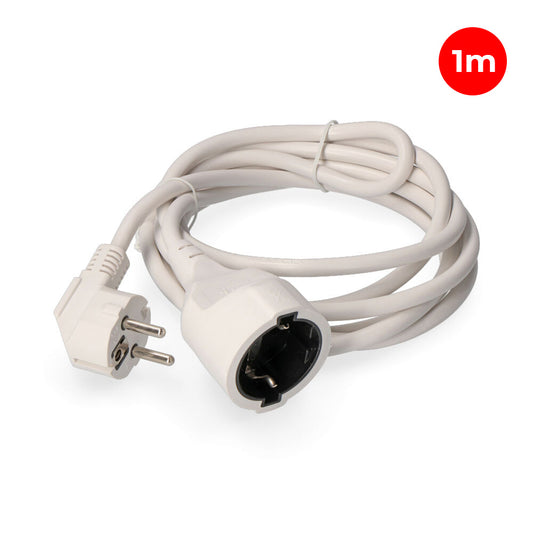Extensor com 1 tomada 2p+e, 16a 250v~ 1 m cabo h05vv-f 3g1,5mmÂ² branco_0
