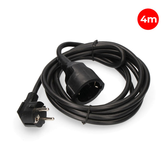 Extensor com 1 tomada 2p+e, 16a 250v~ 4 m cabo h05vv-f 3g1,5mmÂ² negro_0