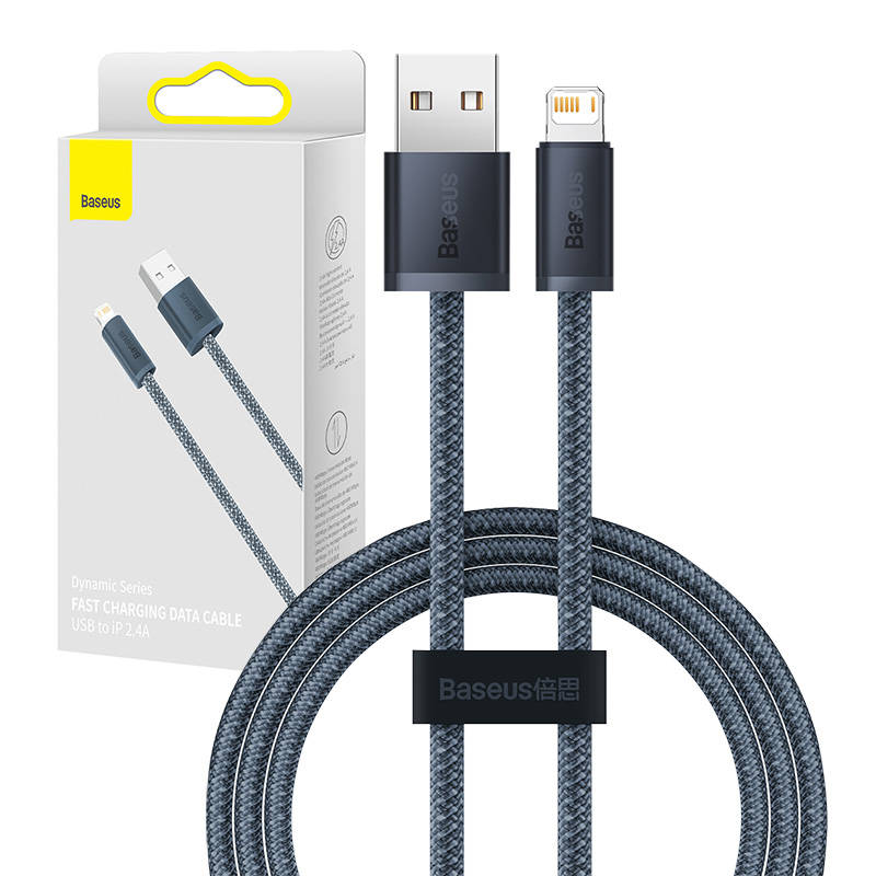 Baseus Dynamic Series cable USB to Lightning, 2.4A, 1m (gray)_0
