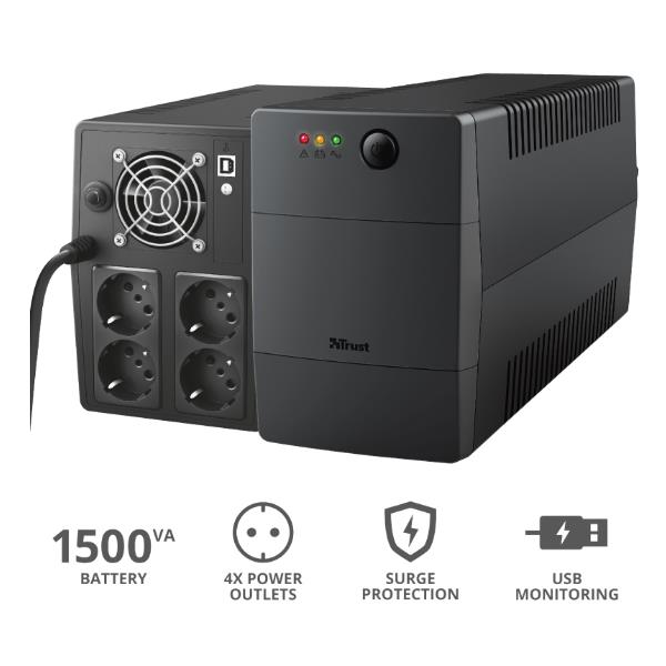 PAXXON 1500VA GRUPPO DI CONTINUIT? (UPS) CON 4 PRESE SCHUKO PROTETTE_0