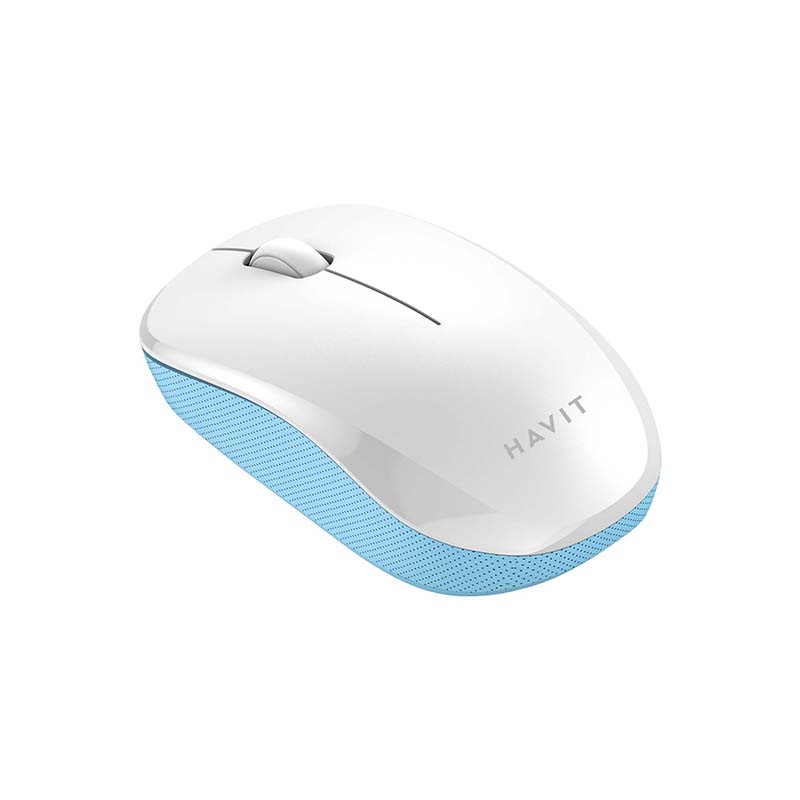 Universal wireless mouse Havit MS66GT-WB (white & blue)_1