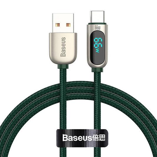 Baseus Display Cable USB to Type-C, 66W, 1m (green)_0