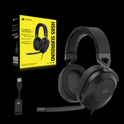 Corsair HS65 SURROUND Auriculares AlÃ¡mbrico De mano Juego Carbono_3